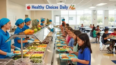 California school cafeteria