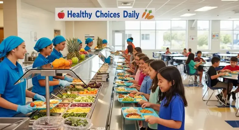 California school cafeteria